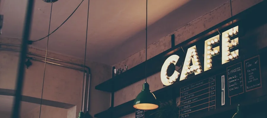 Barista pouring latte art